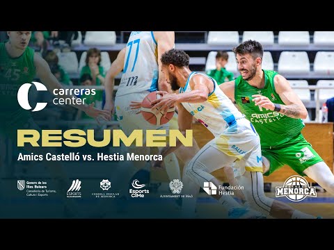 ⏯️ 𝐑𝐄𝐒𝐔𝐌𝐄𝐍 𝑪𝒂𝒓𝒓𝒆𝒓𝒂𝒔 𝑪𝒆𝒏𝒕𝒆𝒓 | 𝐉𝟑𝟎 𝐋𝐄𝐁 𝐎𝐫𝐨 𝟐𝟑/𝟐𝟒: Amics Castelló 83-84 Hestia Menorca