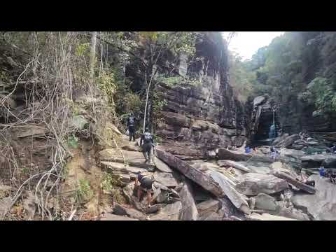 Chegada na cachoeira da Maçã, no vilarejo cabeça de boi, Itambé do mato dentro Mg