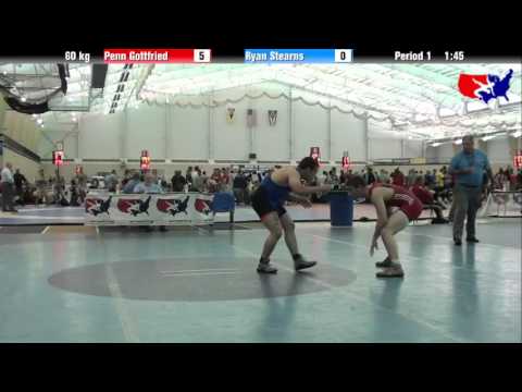 Penn Gottfried vs. Ryan Stearns at 2013 ASICS University Nationals - FS