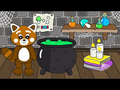 Pukkins Halloween - 45 min långt barnprogram - Lek och lär dig färger - Lek med oss