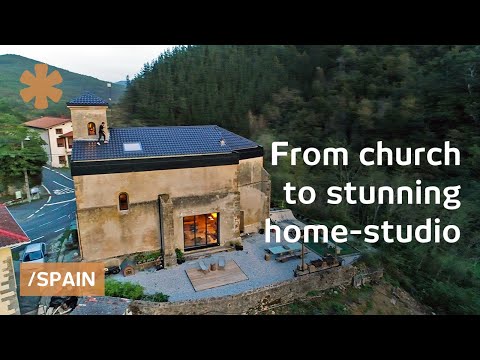 Ancient church becomes unique home-studio for Basque artist