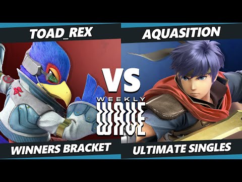 Weekly Wave 29 - Toad_rex (Pokemon Trainer, Falco) Vs. Aquasition (Ike) SSBU Ultimate Tournament