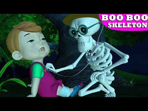 The Boo Boo Song With Skeleton Doctor | Skeleton Sick Song | Nursery Rhymes For Babies & Kids Songs