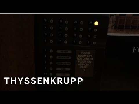 Awesome Fast ThyssenKrupp Traction Elevators - Hyatt Regency, Denver, CO