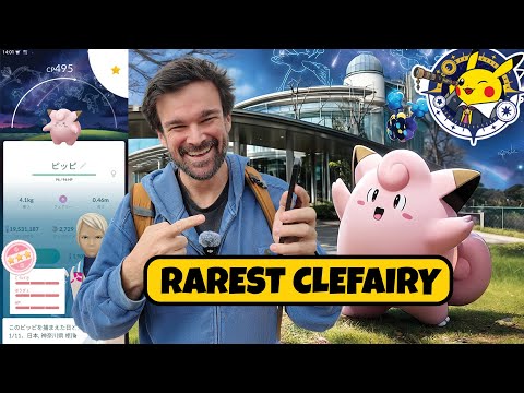 Finding the RAREST Clefairy in Pokemon Go! And we got the background hundo!