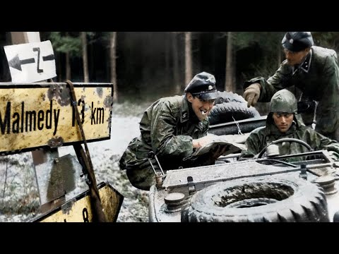 Die Routen der Kampfgruppe Peiper (1944)