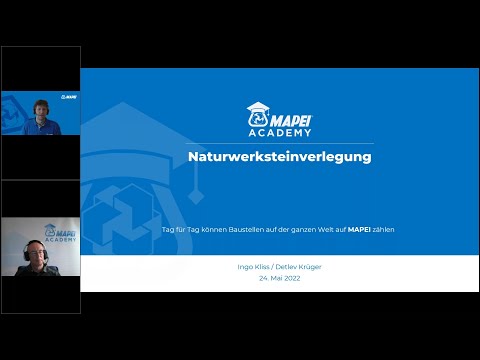 MAPEI Online-Seminar: Naturwerkstein - Was ist bei der Verlegung zu beachten