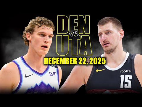 Denver Nuggets vs Utah Jazz Full Game Highlights – December 22, 2025 | NBA Season
