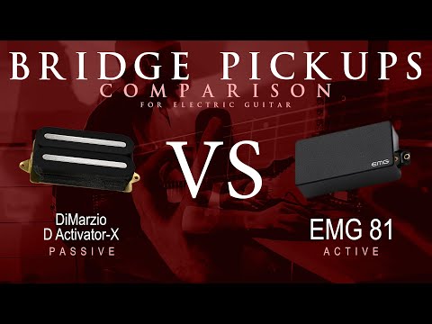 DiMarzio D ACTIVATOR X vs EMG 81 - Bridge Pickup Guitar Tone Comparison Demo