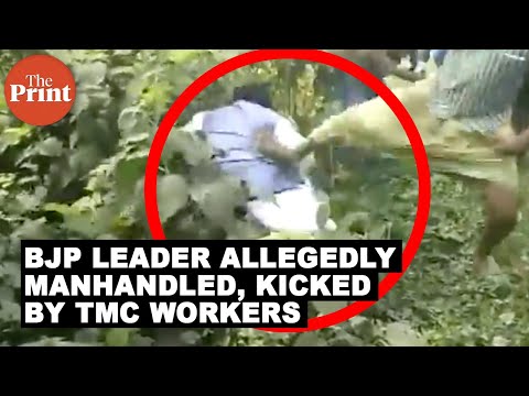 West Bengal BJP vice-president Jay Prakash Majumdar allegedly manhandled, kicked by TMC workers