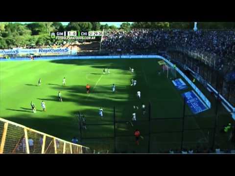 Solignac al palo. Gimnasia LP 1- Chicago 0. Fecha 5. Torneo 2015. FPT.