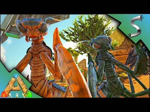 GATHERING MANTIS & FIGHTING MANTIS! DOUBLE TAMING! | Ark: Scorched Earth [Gameplay E20]