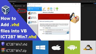 Virtual hard disk (VHD) image installation and setup on virtual box