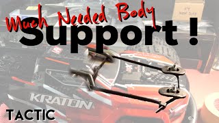 Arrma Body support and Reinforcement MOD! Kraton 6s Tactic! Zip ties