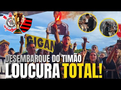 COM MUITA FESTA! CONFIRA A CHEGADA DA DELEGAÇÃO DO CORINTHIANS PRA FINAL DA SUPERCOPA REI