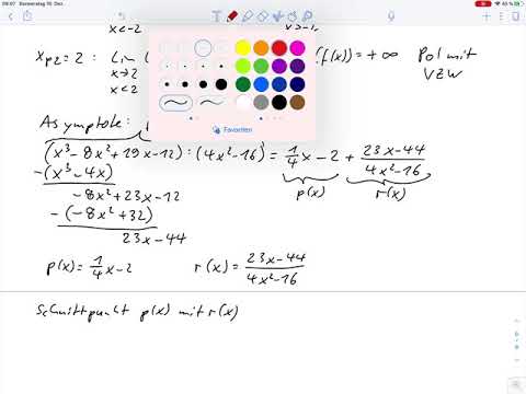Exercise Sheet 9 – Curve Sketching (Setting up a function, poles, asymptotes, graphs) Problem 4a