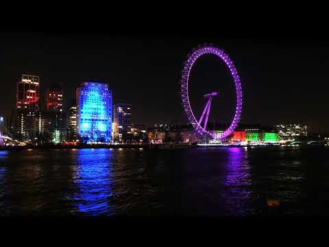 London's Icon The Glowing London Eye at Night