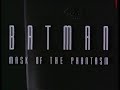 Original VHS Opening Closing Batman Mask Of The Phantasm UK Retail Tape