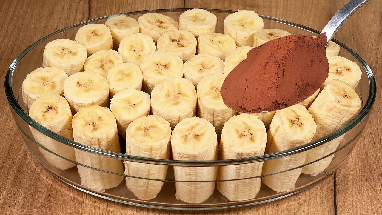 The famous banana dessert that drives the whole world crazy! No baking!
