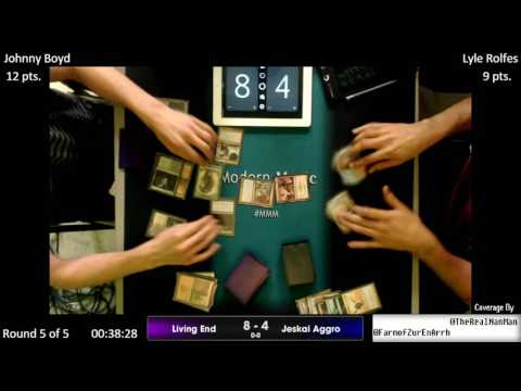 Modern Magic Mondays 10/31 Round 5 Living End vs Jeskai Aggro