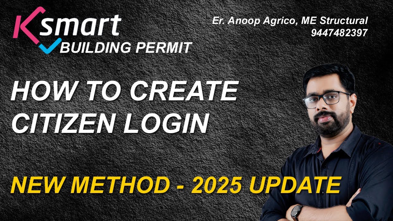 K-SMART Portal Citizen Login Creation 2025 updation | Aadhaar Validation & Other Methods Explained