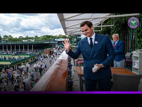 A legend returns | Roger Federer enters the Royal Box | Wimbledon 2025