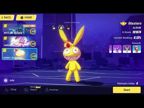 Honkai Impact 3 Masters Memorial Arena Top 100 [101674] (11/6/2021)