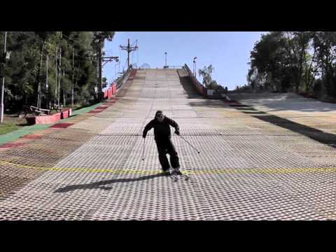 Part of a video titled Some like it dry... A Guide to Skiing on a Dry Slope! - YouTube