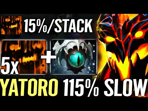 🔥 YATORO Shadow Fiend 115% MAX SLOW — 5x Stack Raze + Eye of Skadi Imba Carry Dota 2 Pro