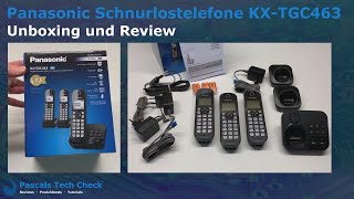 Panasonic KX TGC463 schnurlose Telefone || Unboxing & Review || Die besten Schnurlostelefone?