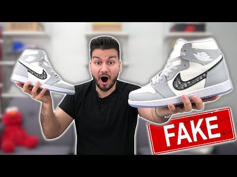 FAKE Air Jordan 1 High Dior Review | Most Expensive Sneaker Replicas