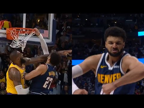 Jamal Murray dunks on LeBron James and flexes to the camera 😱😱