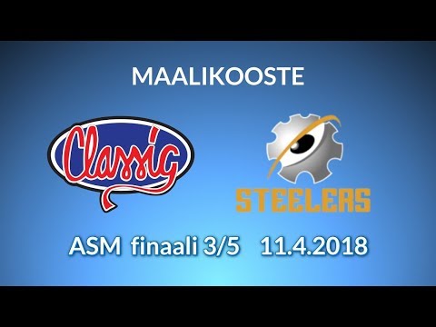 ASM finaali 3/5 maalikooste Classic vs Steelers 11.4.2018