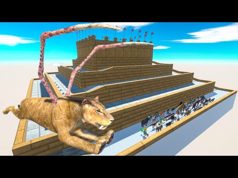Escape From Alien Smilodon - Last Survivor - Uphill Course | Animal Revolt Battle Simulators