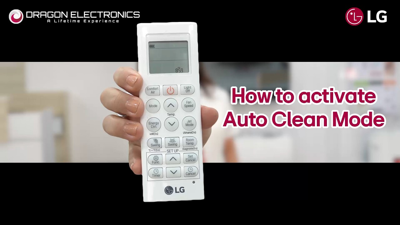 LG AIR CONDITIONER: Step-by-Step Guide - Auto Cleaning
