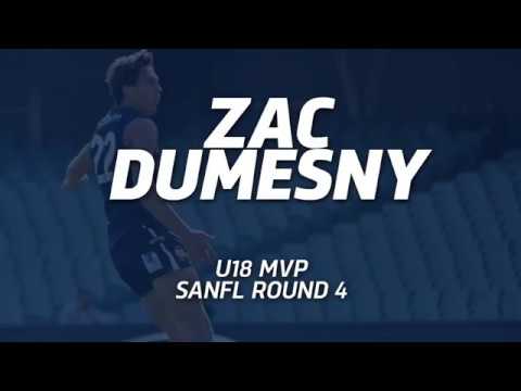 U18 MVP Round 4 - Zac Dumesny