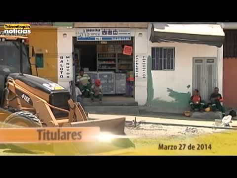 Titulares Teleantioquia Noticias 7:30 p.m. - Jueves 27 de marzo de 2014
