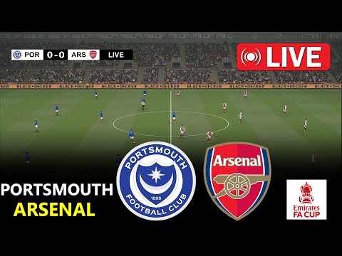 🔴LIVE : Portsmouth vs Arsenal | Emirates Fa Cup 2026 | Full Match Streaming | PES 21 Simulation Game