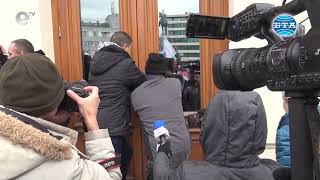 Жители на Хасковска област протестираха срещу зеления сертификат в столицата