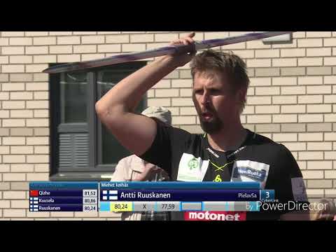 Keihäänheitto - Antti Ruuskanen 82,20 - Pihtiputaan Keihäskarnevaalit 2019