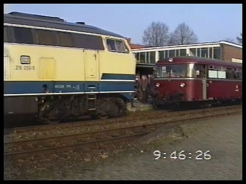 1.Teil Führerstandsmitfahrt IBSE 29.02.1992 Güterzugstrecken im Raum Bremen Nienburg
