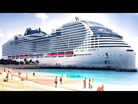 MSC World America Cruise Ship 2025 | Sailing from Miami to Ocean Cay Island Bahamas (4K Tour & Vlog)