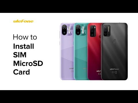 How to Install SIM&MicroSD Card on Ulefone Note 6/10 Series