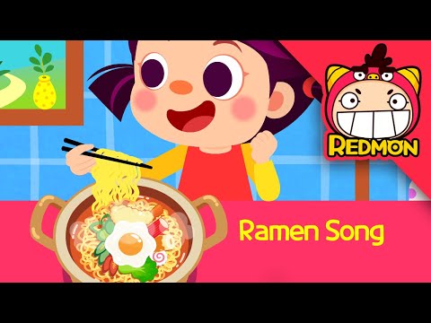 Ramyeon Noodle Song | Food songs | Nursery rhymes | ramen song | REDMON