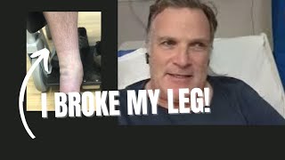 Cycling Accident, Broken Leg and Hospital Update #2. Sunday 5th January... Ouch!