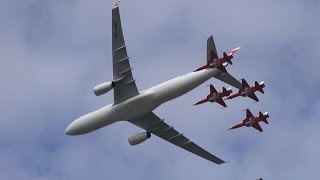 preview picture of video 'Air14 in Payerne Airbus A 330 and Patrouille Suisse'
