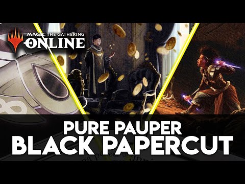 Hey That's Not Legal | PAUPER Mono Black Papercut - Magic the Gathering Online
