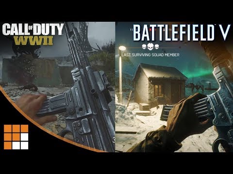 QUICK COMPARISON: Battlefield V Alpha vs. Call of Duty WWII Gun Sounds and Reload Animations
