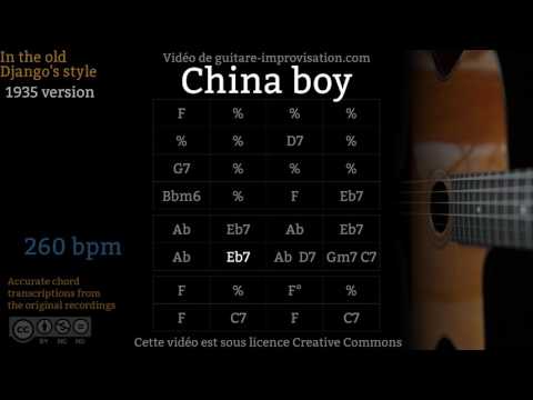 China Boy (260 bpm) - Gypsy jazz Backing track / Jazz manouche