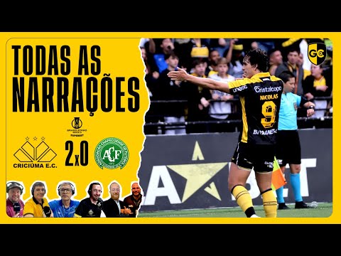 TODAS AS NARRAÇÕES | CRICIÚMA 2x0 CHAPECOENSE | BRASILEIRÃO SÉRIE B 2025